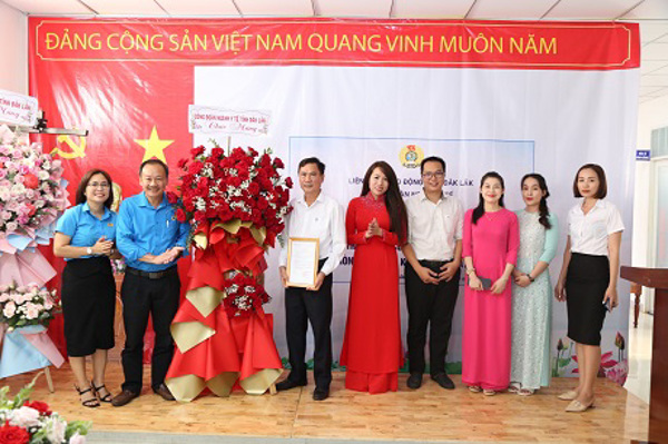 Công đoàn Ngành Y tế thành lập CĐCS Công ty TNHH PKĐK Medic Đất Việt, Chào mừng Đại hội XI Công đoàn tỉnh Đắk Lắk   